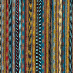 Jacob's Coat Blues – 100% Cotton Woven Fabric by John Louden – 140cm Wide