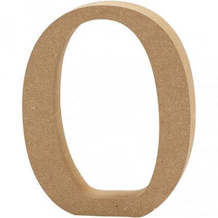 Number 0, zero – MDF Wooden number – 13cm