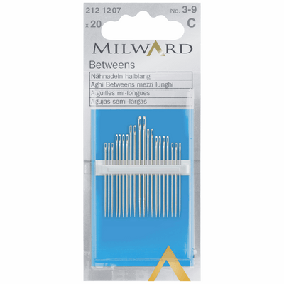 Milward Hand Sewing betweens/quilting Needles numbers 3-9