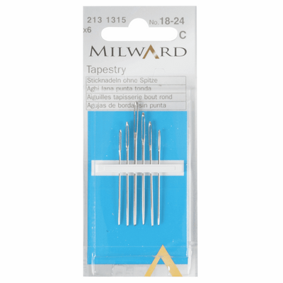Milward Hand Sewing tapestry Needles numbers 18-24