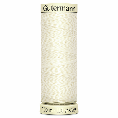 Gutermann 100% polyester Sew All thread 100m in Colour 1