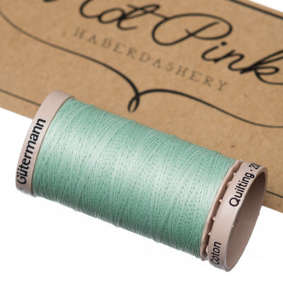 200m Gutermann Cotton Quilting Thread in Greens 7918