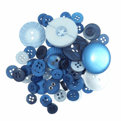 Trimits Assorted Craft Buttons in blues
