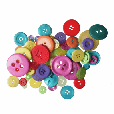 Trimits Assorted Craft Buttons in bright multicolour