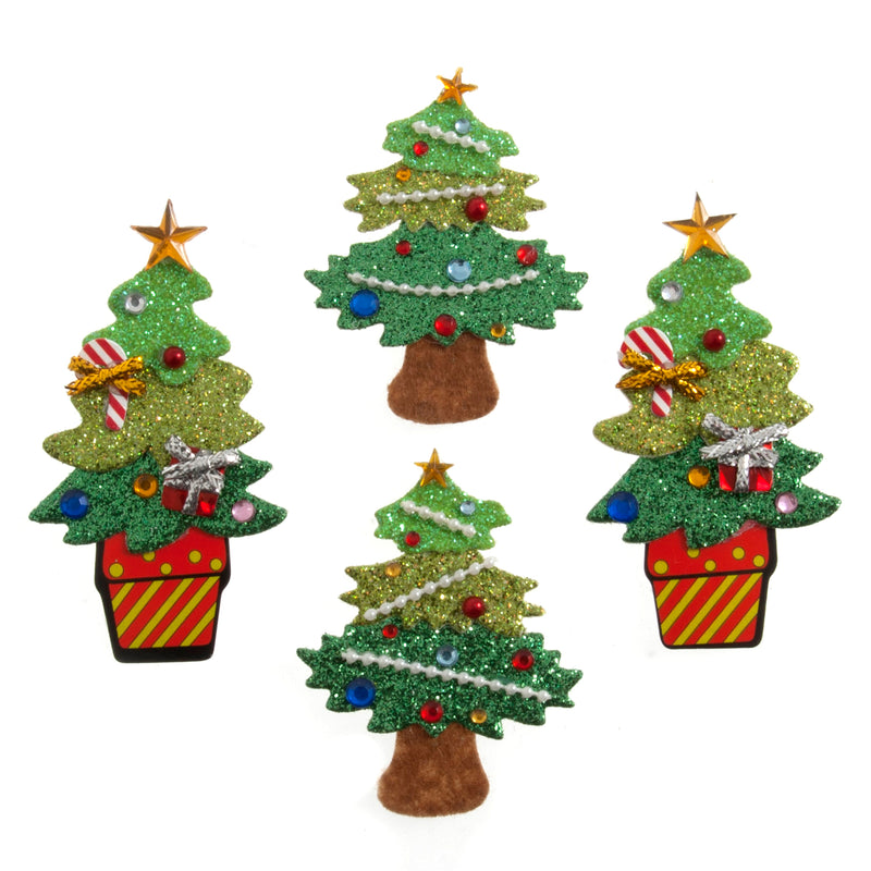 Trimits Stick-On Christmas Tree Embellishments - Pack of 4
