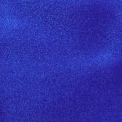 Swatch of Chinese crystal shimmer organza fabric in royal blue