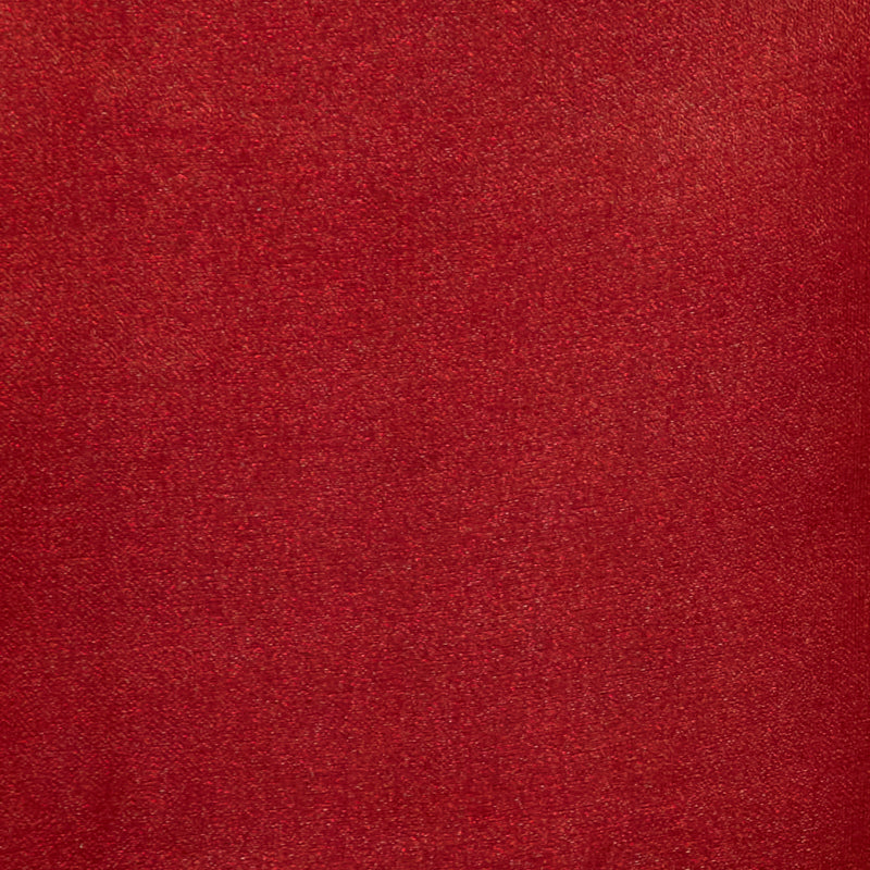 Swatch of Chinese crystal shimmer organza fabric in wine red