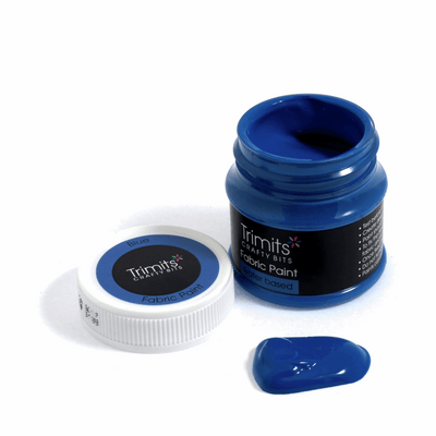 Trimits fabric paint pot - blue