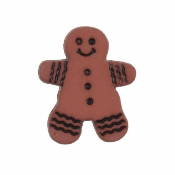 Trimits cute Christmas Gingerbread Man Button
