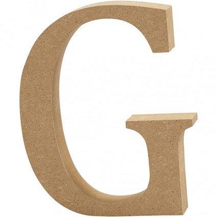 Capital letter G – MDF Wooden letter – 13cm