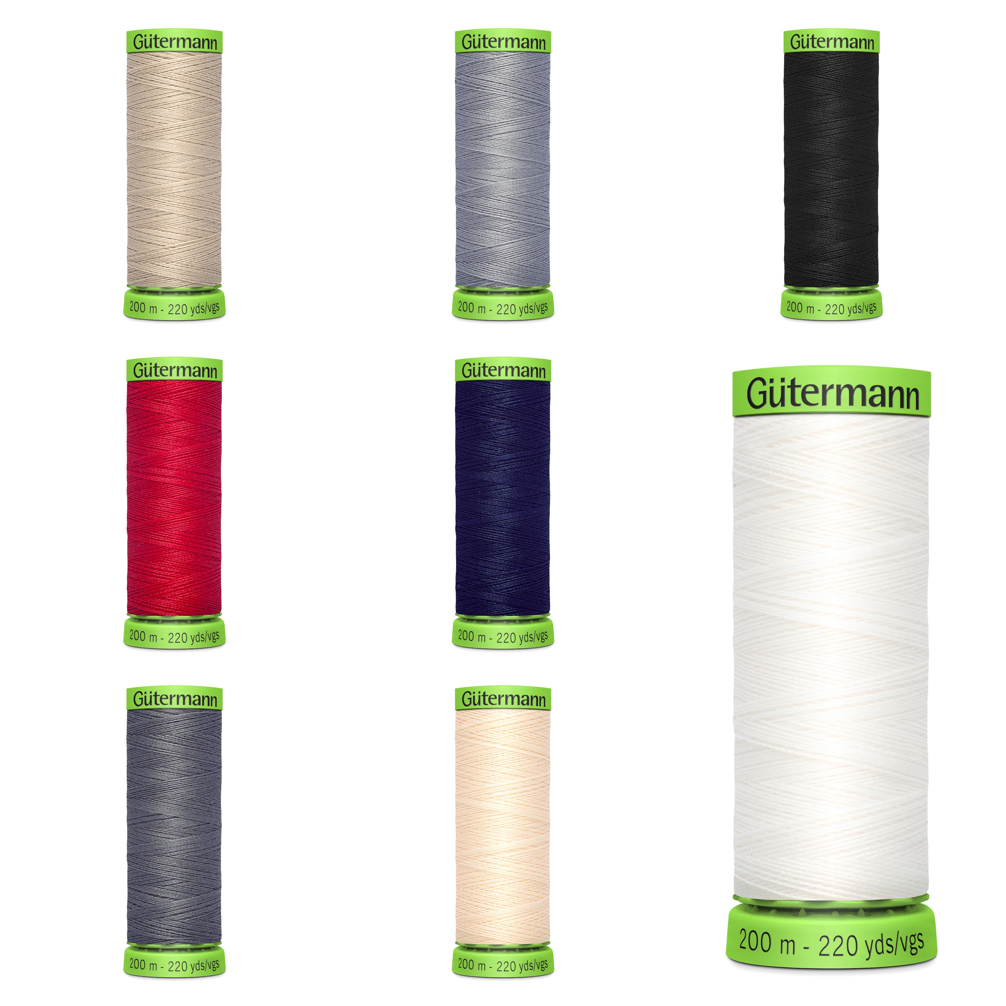 Gutermann Invisible Nylon Thread - 200 m Reel - Choice of Clear or