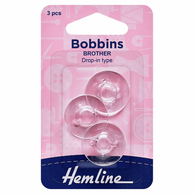 Hemline Brother/Singer/Bernette Plastic Bobbins in 9.2mm