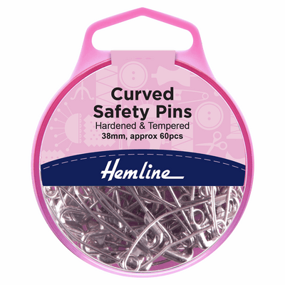 Hemline curved 38mm quality safety pins for sewing