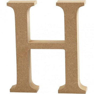 Capital letter H – MDF Wooden letter – 13cm