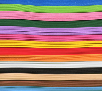 A4 2mm EVA craft foam in a rainbow of colours.