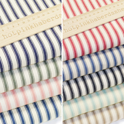 Canvas ticking stripes 100% cotton fabric
