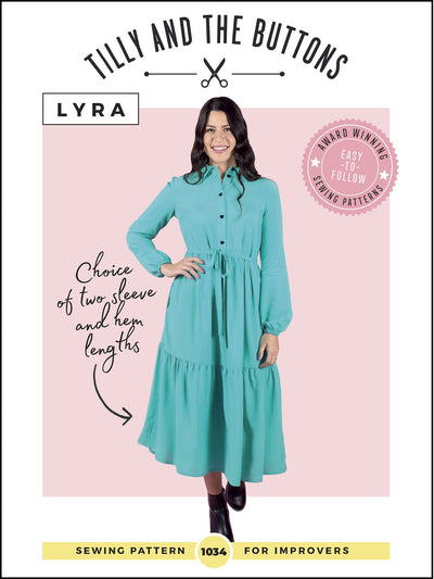 Lyra Shirt Dress Sewing Pattern by Tilly and the Buttons