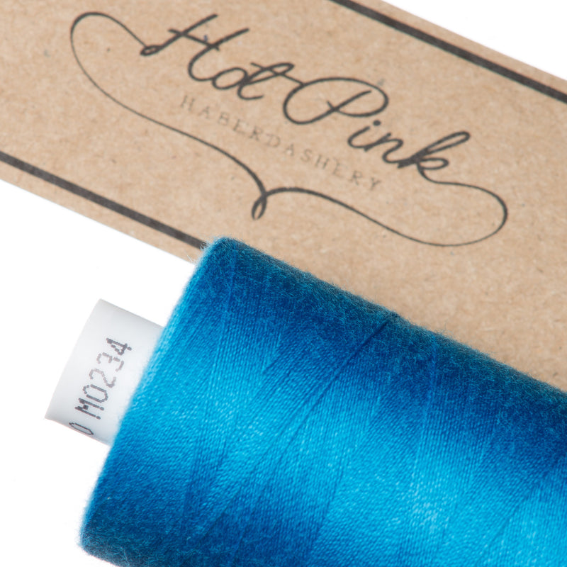 1000m Coates Polyester Moon Thread in Blues 0234