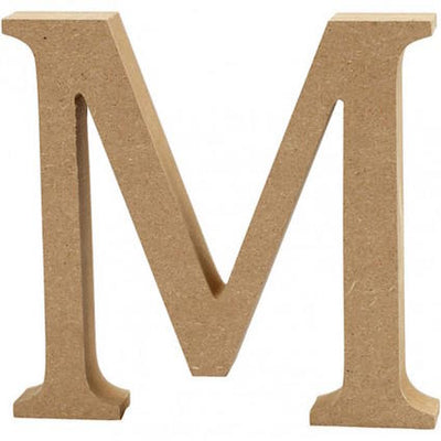 Capital letter M – MDF Wooden letter – 13cm