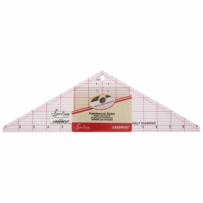 Sew Easy Half Diamond Quilting Template Ruler in 14.5 x 4.5in
