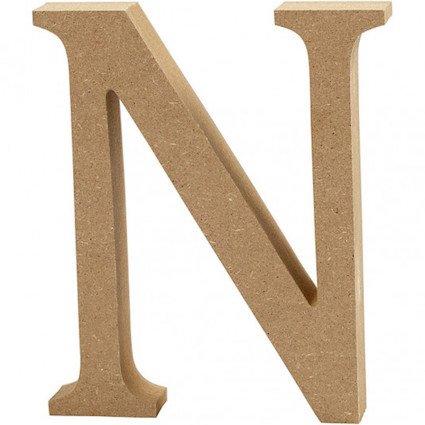 Capital letter N – MDF Wooden letter – 13cm