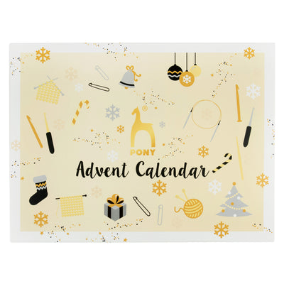 Pony knitting advent calendar lid