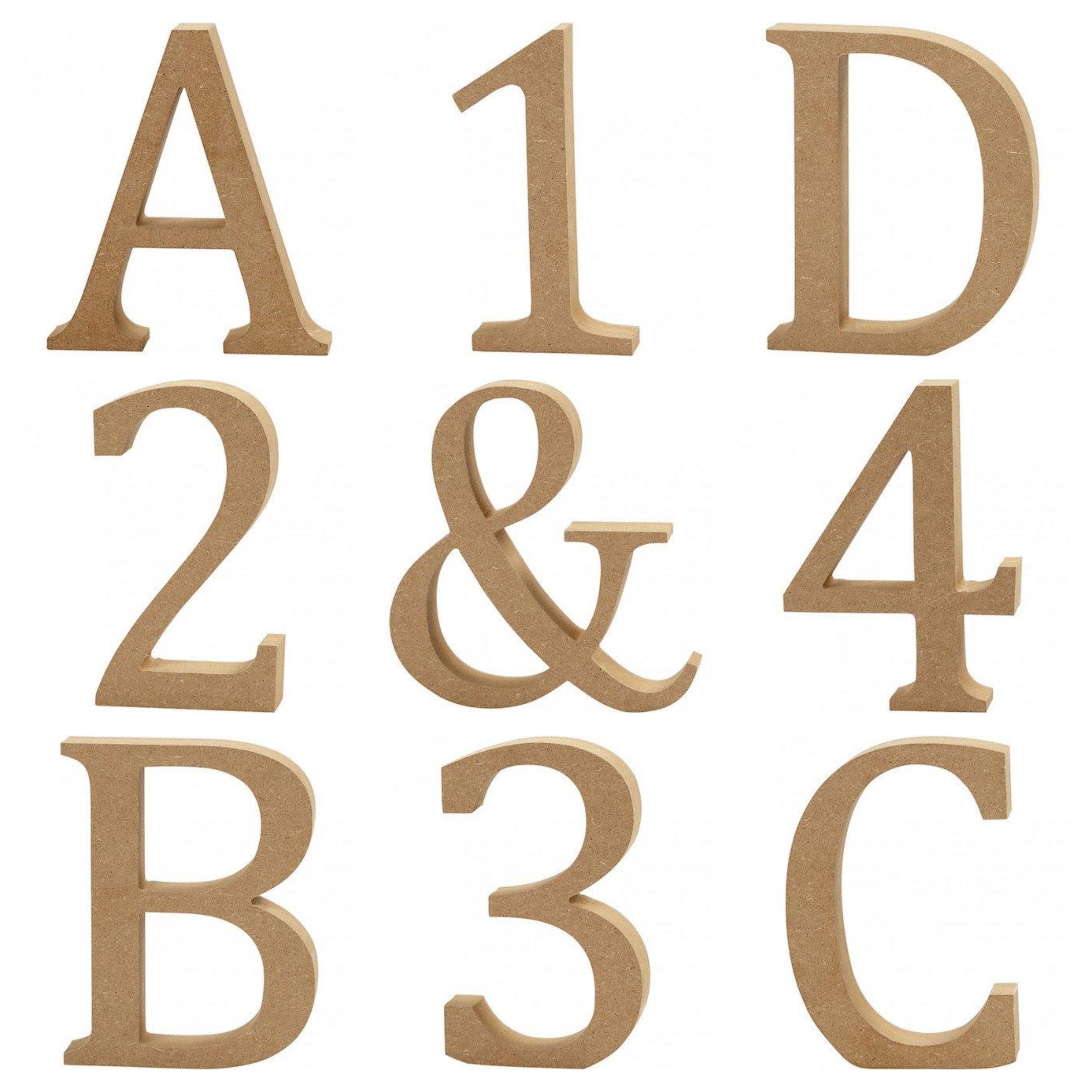 13cm Large Wooden MDF Letter Shape to Decorate - P, Wood Shapes for Crafts