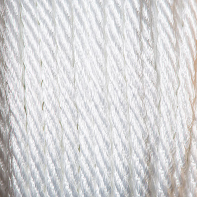 5mm Silky and shiny Barley Twist Rope Cord by Berisfords in white 1
