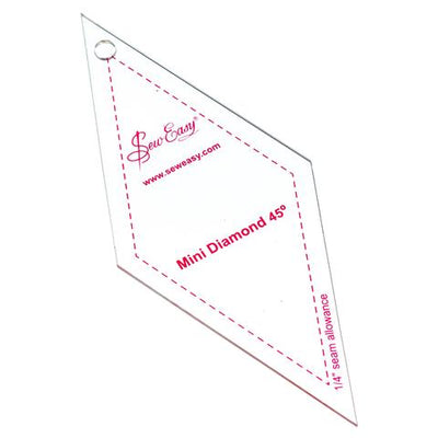 Sew Easy Mini Patchwork Quilting Templates in diamond 45 degrees 