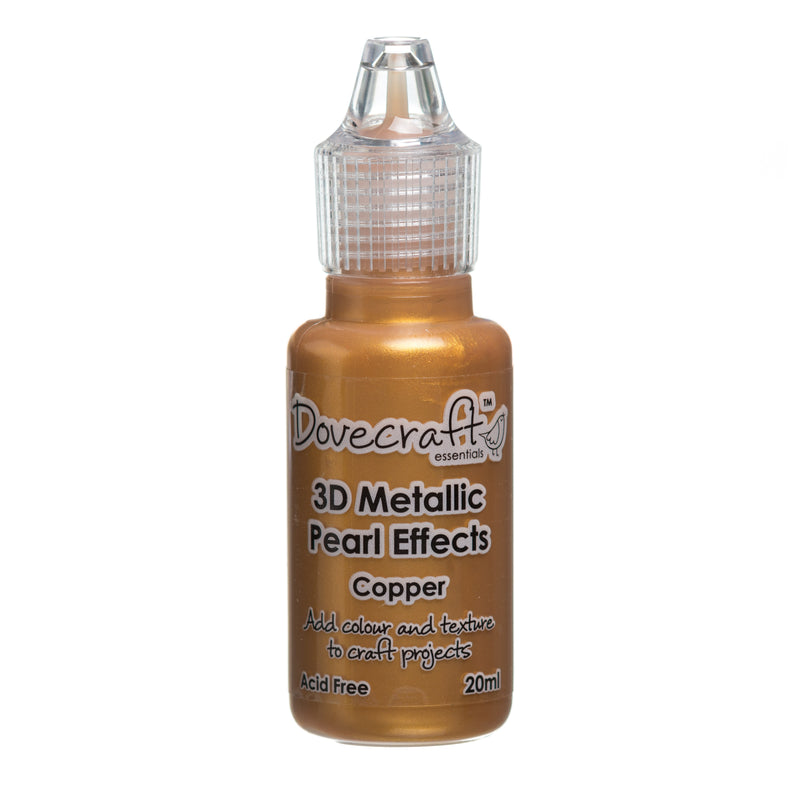 Dovecraft 3D Metallic Pearl Effect Glue Paint in Copper