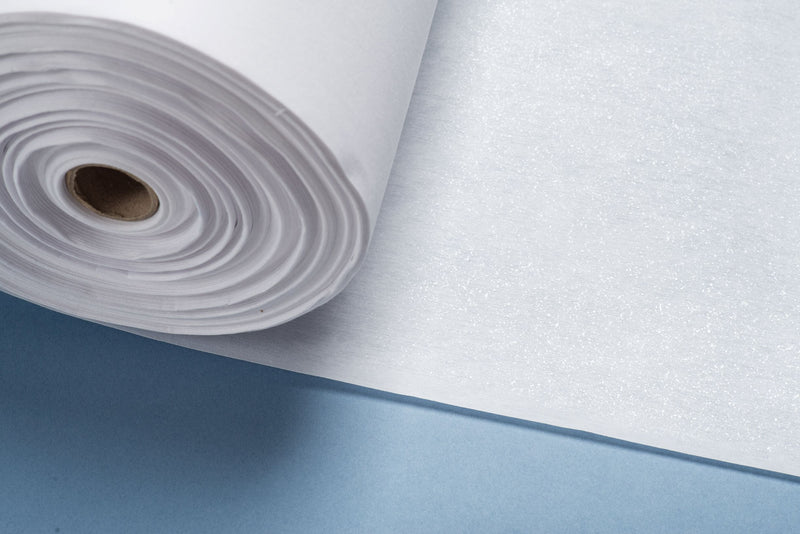 Fusible interfacing in light, medium, heavy and extra heavy weight in white