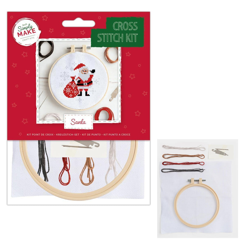 Embroidery Cross Stitch Kit - 5 Assorted Christmas Designs
