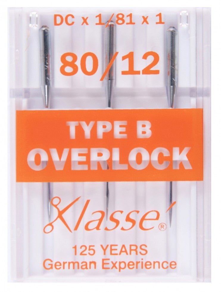 Klasse Sewing Machine Needles in type B overlock 80/12
