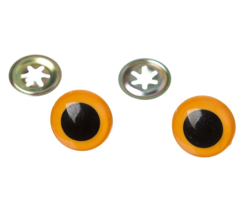 Pack of 5 pairs – Yellow Teddy Bear eyes / Soft Toy animal eyes