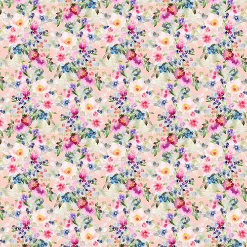 Small Rose Candy Pink- 100% Cotton fabric by Chatham Glyn - 140cm Wide