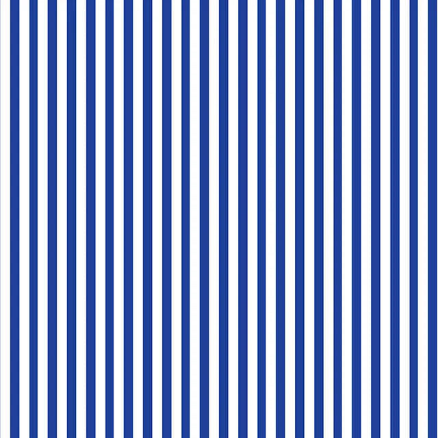 3mm Candy Stripe – Polycotton Fabric Royal Blue