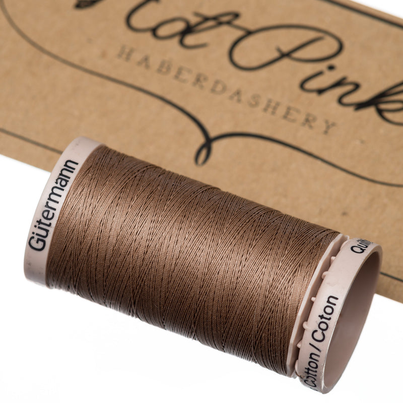 200m Gutermann Cotton Quilting Thread in Creams, greys & browns 1225