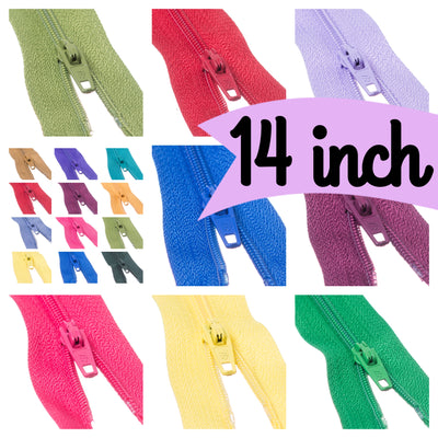 14" Nylon Trebla Autolock Zips. Essential sewing accessory. With 49 shades to choose from, you will find the perfect shade for your fabric.