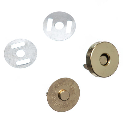 Magnetic Buttons 14 and 18mm in gold
