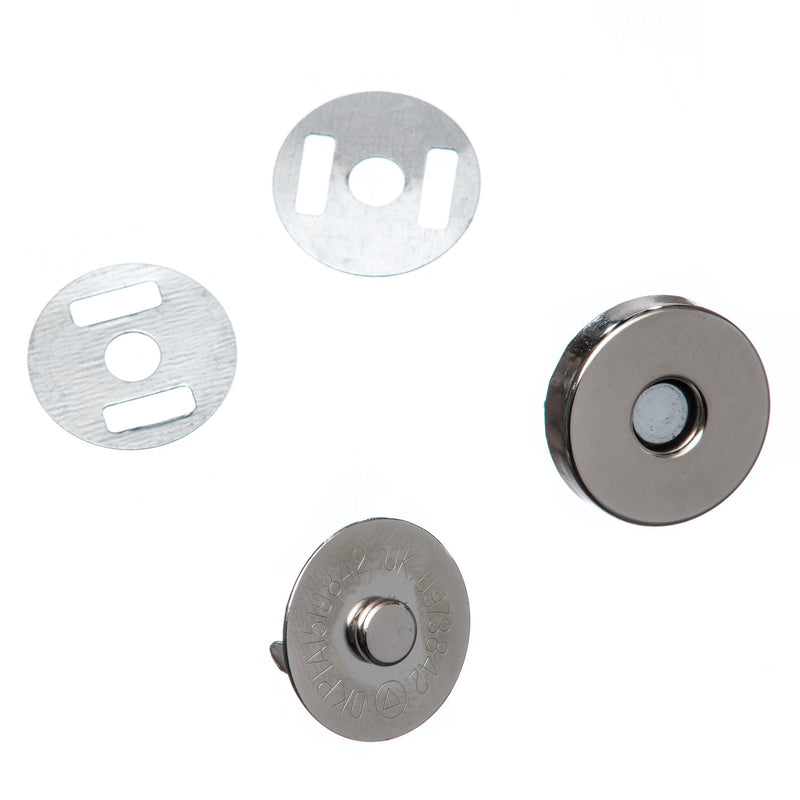 Magnetic Buttons 14 and 18mm in silver
