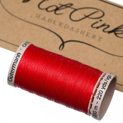 200m Gutermann Cotton Quilting Thread in Reds & Pinks 1974
