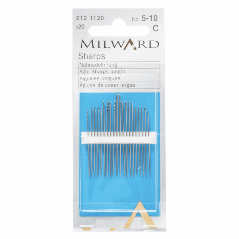 Milward Hand Sewing sharps Needles numbers 5-10