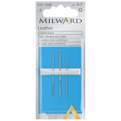 Milward Hand Sewing leather Needles numbers 3-7