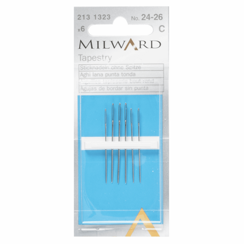 Milward Hand Sewing tapestry Needles numbers 24-26