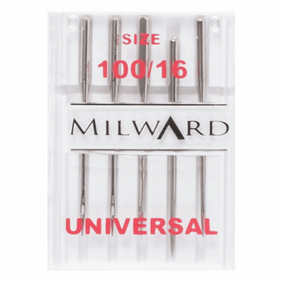 Milward Sewing Machine Needles - Universal Selection 100/16