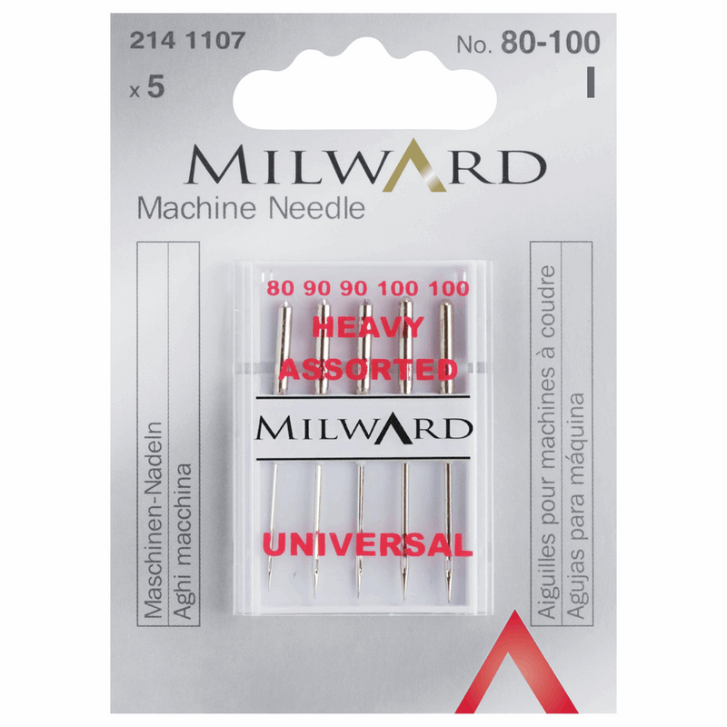 Milward Sewing Machine Needles - Universal Selection heavy assorted 80-100
