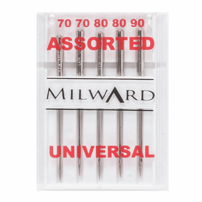 Milward Sewing Machine Needles - Universal Selection 70, 80 and 90