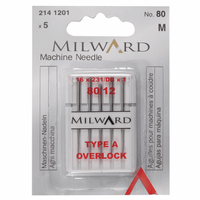 Milward Sewing Machine Needles in Overlocker 80/12