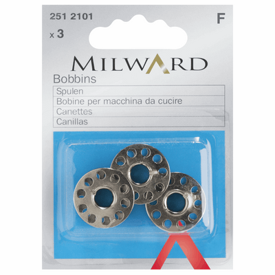 Milward Metal Bobbins in Class 15k Universal sewing Machines