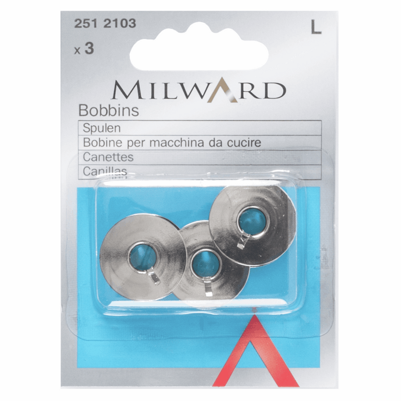 Milward Metal Bobbins for Empisal Toyota, Bernette sewing Machines